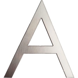 GUIZZO Creart - External Stainless Steel House Number Letter - A, 9.3 x 10 H cm - Signs/Letters - House Numbers, Handmade House Number Door Sign and Name Plate, Made in Italy