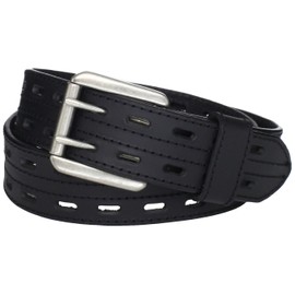 Danbury Work Wear Men's Double Prong Belt, Black, 32