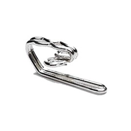 CURTAIN HEADER TAPE HOOKS CP CHROME PLATED METAL ( pack of 100 )