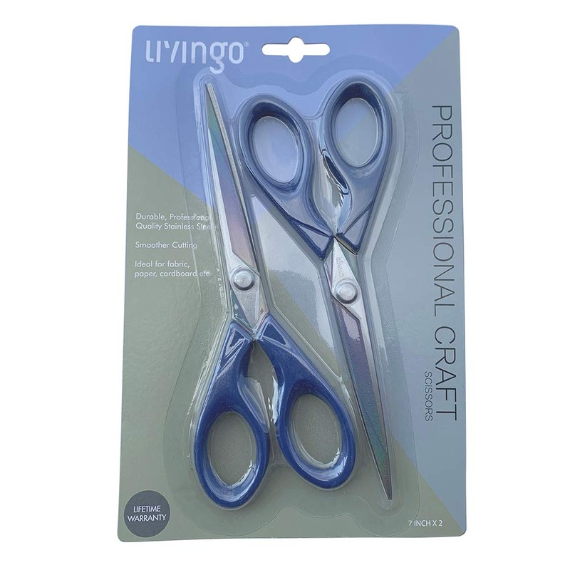 LIVINGO Office Scissors, Premium Tailor Cloth Scissors, Thread Scissors, Fine