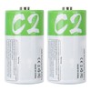 2Pcs C Rechargeable Batteries USB Port 5000wmh 1.5V High Capacity