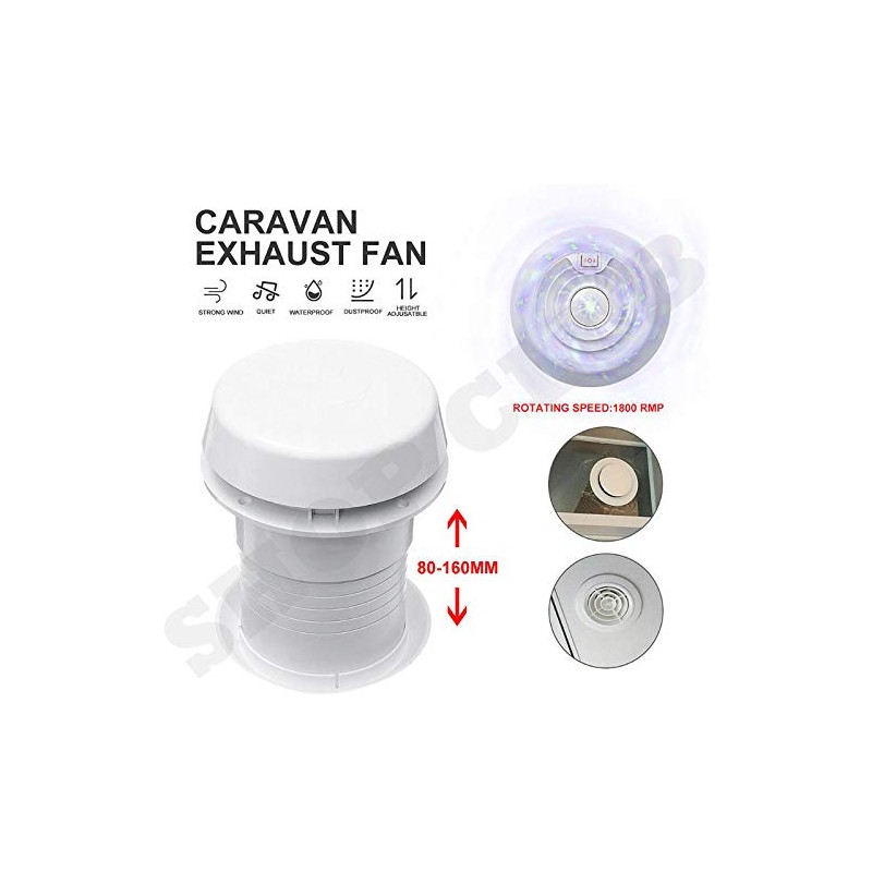 New 12V RV Motorhome Trailer Roof Vent Ventilation Exhaust Ceiling