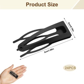 DmDoyy 24 Stück Haarspangen Mit Doppelkrallen, Metall Haarspangen, Für Rutschfeste Haarnadeln Niedliche Haar Accessoires Vielseitige Styling Für Besondere Anlässe Für Damen