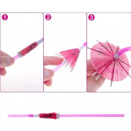 KFMX Desechables Popotes Para Fiestas Hawaianas 12 Unidades