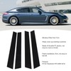 4pcs Window Pillar Post Trim Anti Scratch Glossy Black B
