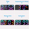 Koolertron Digital Wall Clock, Large Display, LED Clock with Remote