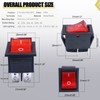 Twidec/2Pcs Rocker Switch AC 10A/125V 6A/250V DPST 4 Pins 2