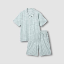 JAJU [JAJU] ★Online Exclusive★ Men's Seersucker Check 5-Part Pajama Set_Light Mint