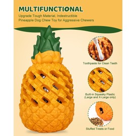 𝐅𝐀𝐈𝐑𝐈𝐖𝐍 Tough Dog Toys for Aggressive Chewers Indestructible Teething Toys Large Dogs Jouet Chien Treat Squeaky Dog Toy