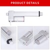 Juyancao 200mm 100N Electric Linear Actuator Motor, 12V High Load