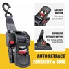 Ayaport Retractable Ratchet Straps 2 inch x 6ft Boat Transom