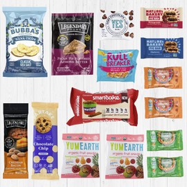 Gluten Free Snack Care Package: Gluten Free Box Contains a Variety of Healthy Sweet & Savory Gluten Free Chips, Chocolates, Nuts, Chips, Candies, Bars and College Care Package (Sweet and Indulgent Gluten Free)
