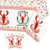PHOGARY Crawfish Boil Party Supplies - 2pcs Lobster Tablecloth Plastic