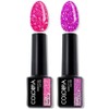 Calapia One Step Perfect Gel Glitter Gel Nail Set, 1 set, 01. Pink Pop + Purple Pop / 칼라피아 원스텝 퍼펙트젤 글리터 젤네일 세트, 1세트, 01. 핑크팝+퍼플팝