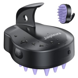 Electric Hair Scalp Massage Brush with Soft Silicone Bristles,3-Level Vibration,IPX6 Waterproof for Hair Growth & Dandruff Removal, Scalp Exfoliator(Purple)