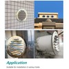 4" Stainless Steel Air Soffit Vents, Allvent Louvered Grille Cover
