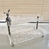 Bathroom Countertop Organizer Shelf 2 Tier Acrylic Water Wave Bathroom