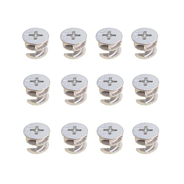 12pcs Furniture Connecter Cam Lock Fittings 15mm x 11mm Cam