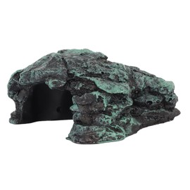 HEEPDD Reptile Hide Cave, Simulation Rock Hideouts Terrarium Habitat Decor Ornament Shelter for Lizards Turtles Amphibians Fish Frogs Hermit Crab