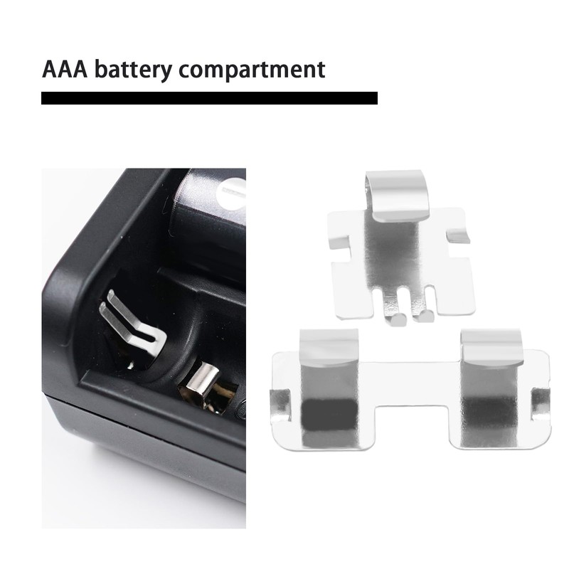 6 Sets AAA Battery Shrapnel Multimeter Battery Holder Fixing Clip