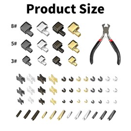 61Pcs Zippers Repair Kit, Zipper Pull Replacement Zipper Repair Kit, Zipper Slider Set, Universal Zipper Fixer with Installation Pliers