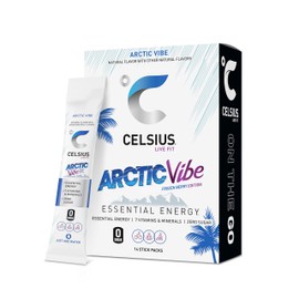 CELSIUS® On-the-Go Powder Sticks Arctic Vibe, Essential Energy 2.5 Oz (14 Sticks per Pack)