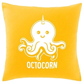 Hippowarehouse Octocorn - Octopus unicorn Printed bedroom accessory cushion cover case 41x41cm
