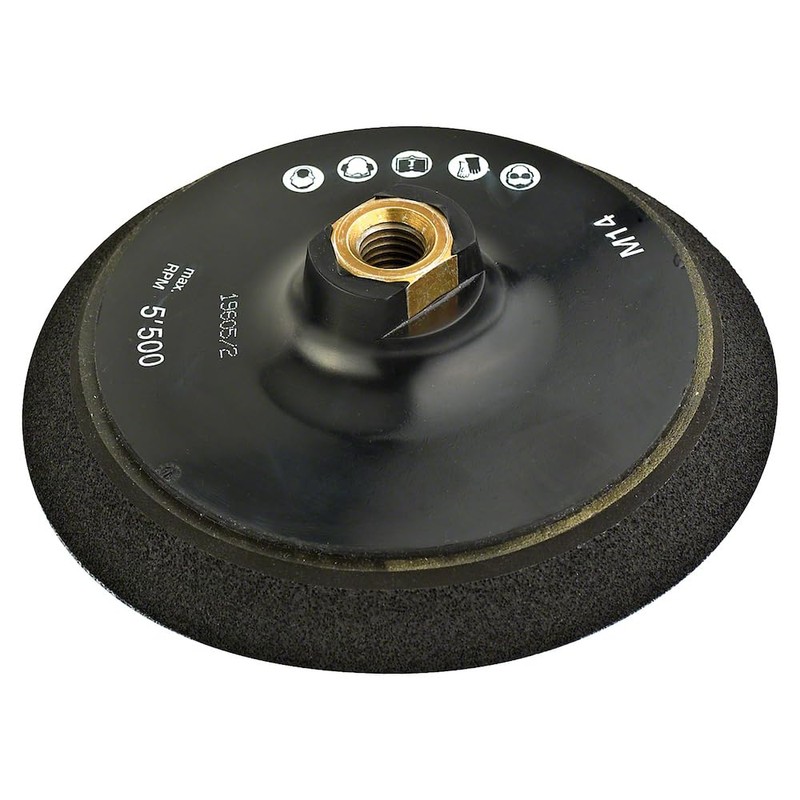 Bosch 2608612027 150 mm Diameter M14 Backing Pad with Velcro