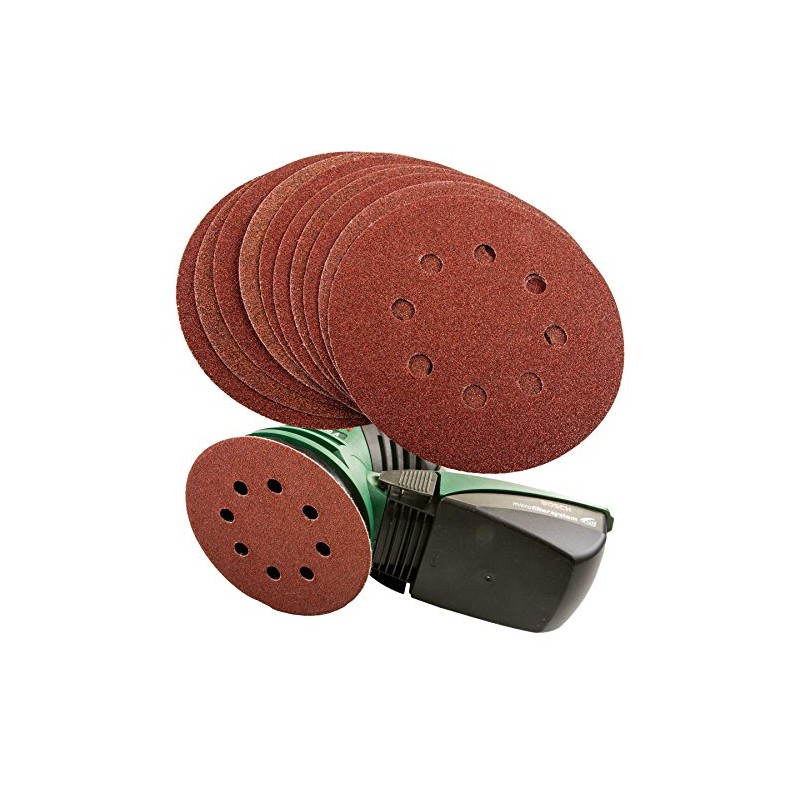 Silverline Hook & Loop Discs Punched 125mm 30pk 60 80