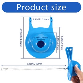 Toilet Flapper Replacement, 3inch Large Premium Toilets Tank Flapper High Performance Rubber Toilet Flappers Fits 3 Inch Toilets Flush Valve, Easy to Install, Water Saving, Blue