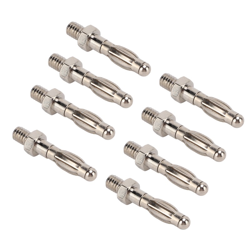 50Pcs Banana Plugs Hex Thread High Accuracy Good Transmission Performance