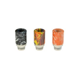 Armerah Stumpy 510 Drip Tip eCig Mouthpiece Short/Medium Turquoise/Steel 3 Pack in Assorted