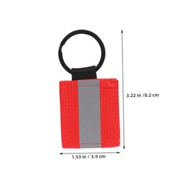 Generic 8pcs High Visibility Reflective Key Chains Elegant Reflective Tags for Handbags and Backpacks Durable and Stylish Zipper Pulls Reliable Lightweight Keyring Accessories