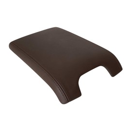 Richmond Auto Upholstery - Center Console Lid Cover Compatible with 2009-2010 Ford F-150 Platinum Edition, Replacement Genuine Leather Center Console Lid Cover, Brown