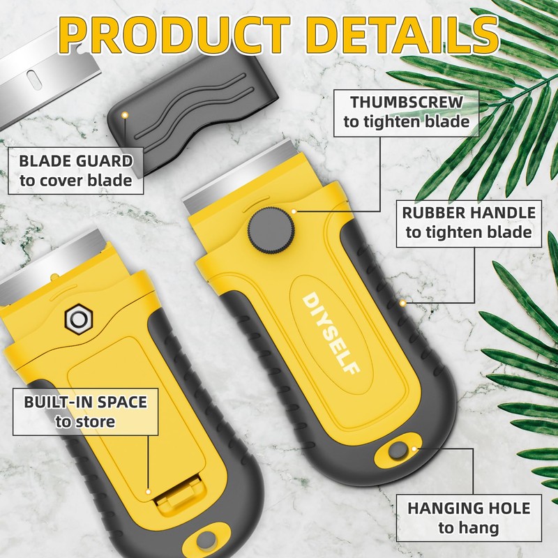 DIYSELF Razor Blade Scraper | 1 Pack Razor Scraper with