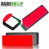 AGRISHOP 2x White Reflectors Stick On,97.7x32x9mm,E Approved, Stick On Car