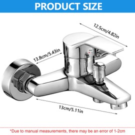 Single Lever Mixer Tap, Wall Mounted Shower Faucet, Hot and Cold Shower, Can Be Used In Various Scenarios Such as Homes, Hotels, Schools, etc