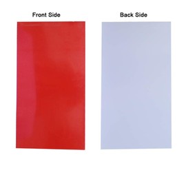 Xlnt Engraving Double Color Sheet, Red/Bright White (12" x 24“ x .060”, 6 Pieces) for Interior Signs, Badges.
