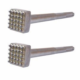 ACTINTOOL 11 3/4 in. 25 Tips Concrete Bushing SDS Max Bit, 1 1/2 Inch Square Head Concrete Roughness Coating Remove Bush Hammer Drill Bit for Demoliton Hammer(Pack of 2)