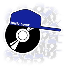 Music Lover Sticker Waterproof Vinyl Sticker for Water Bottle Laptop Hard Hat Tumbler Cup Cars Birthday Gift for Her Him