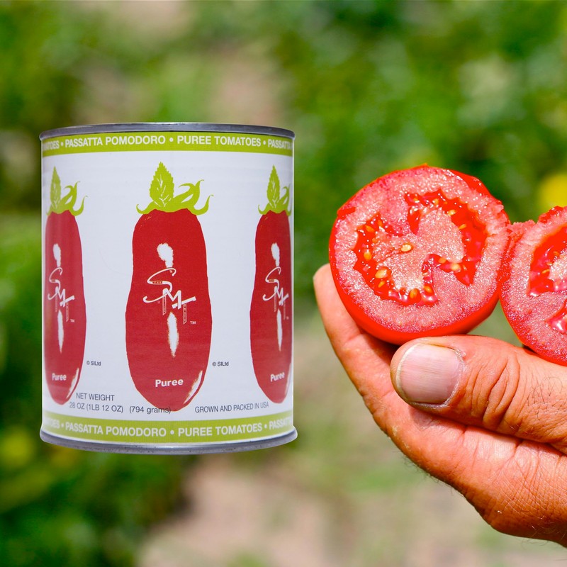 SMT San Merican Tomato, Canned Puree Tomatoes, 28 oz Pack
