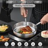 ASKSCICI Stainless Steel Cookware Set, 16-Piece Pots and Pans Set