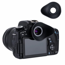 JJC Eyecup, Compatible with Canon EOS 6DM2 5DM2 5DM2 90D 80D 9000D Kiss X10 X8i X7I X7 X6i etc 360 Degree Rotatable Finder Protection Black