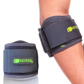 SENTEQ Elbow Brace Support Strap - Forearm Compression Sleeve Tennis Elbow Brace fo