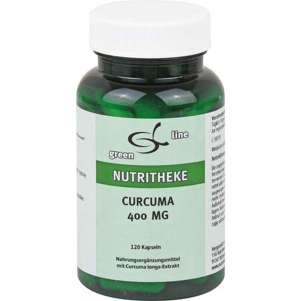Green Line Nutritheke Curcuma 400 mg Capsules, Pack of 120