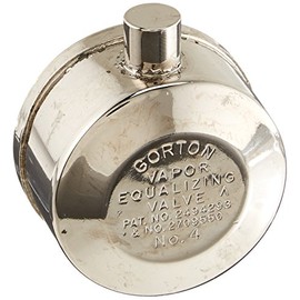 Gorton 4#S 1/8" Chrome Angel Valve, Orifice Size Equal to 1, Silver