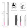 Reusable Collapsible Travel Portable Straw, Metal Straws Reusable Stainless Steel