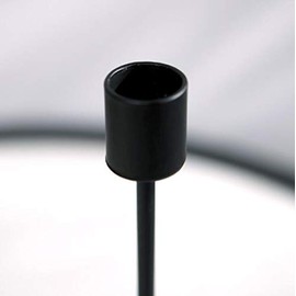 Portavelas de metal negro para velas cónicas, portavelas de mesa románticos para boda, cumpleaños, cenas festivas, decoración para el hogar, bar en casa
