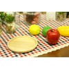 Fujiboeki 96217 Small Plate, Round Dish, S, Wooden, Bonheur Natural,