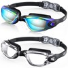 Aegend Swim Goggles, 2 Pack Swimming Goggles No Leaking Adult